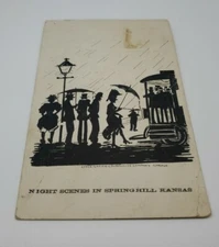 Springhill Kansas Vintage Postcard Illustrated Simplicity Company Chicago