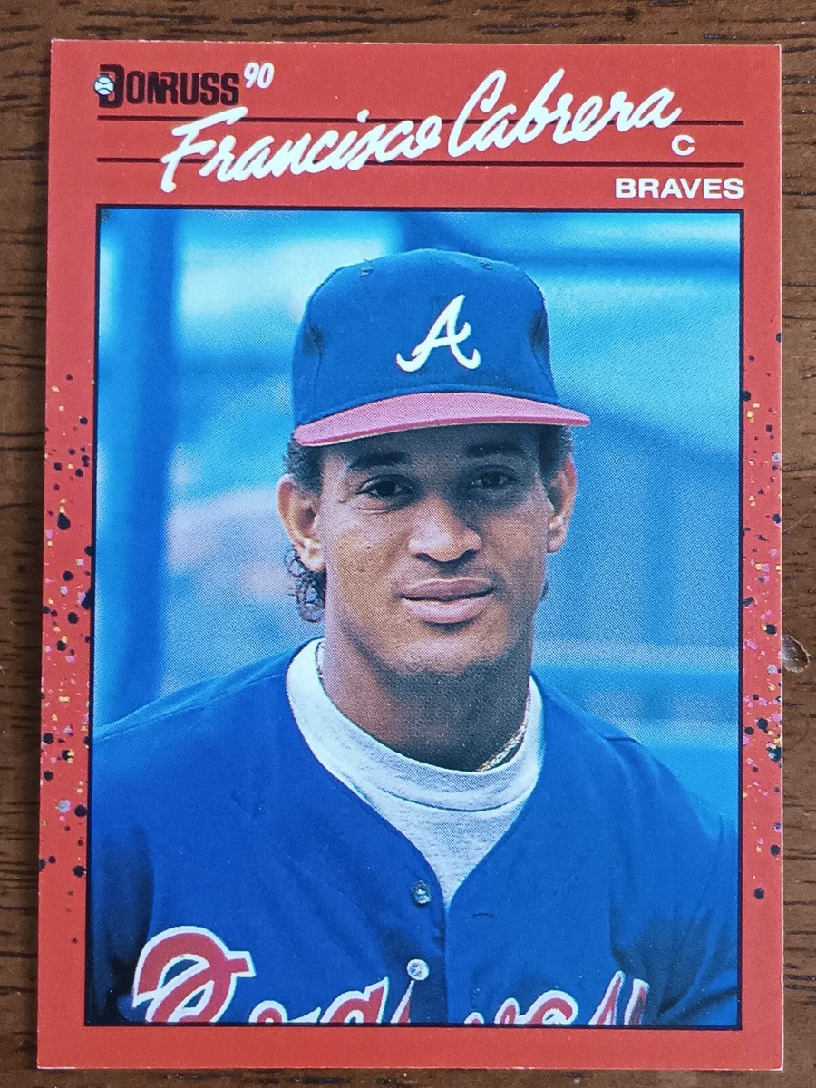 FRANCISCO CABRERA ATLANTA BRAVES 1990 DONRUSS BASEBALL CARD #646