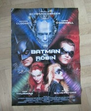 Batman & Robin 1997 Warner brothers film poster - 33 x 23 inches / men in black