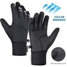 Winter Cycling Gloves Touch Screen Bike Gloves Thermal Warm Full Finger Gloves