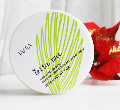 Jafra Vegan Körperpeeling Terra One Shea Salt Body Scrub Vitamin E 200g