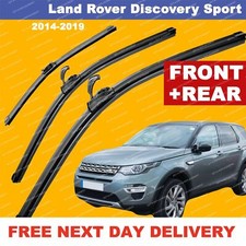 For Land Rover Discovery Sport 14-19 Front & Rear Aero Wiper Blades 26"20"12"