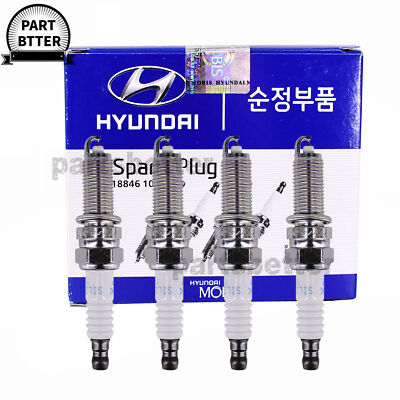 4pcs 18846-10060 Spark Plugs For Hyundai ACCENT KIA RIO SOUL US STOCK