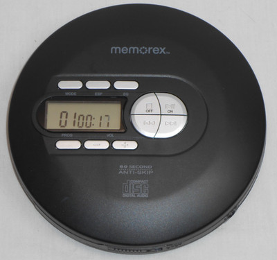 Memorex MPC600B Portable CD Player Black WORKING - CLEAN - EXCELLENT