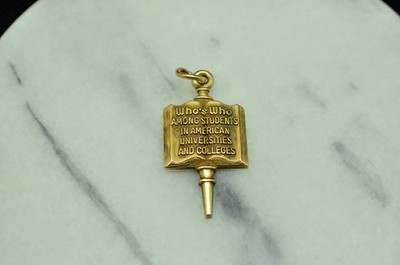 925 Sterling Silber Who's Who in amerikanischen Universitäten und College Anhänger Charm