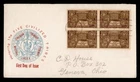 DR WHO 1948 FDC INDIAN TRIBE CENTENNIAL BLOCK M75312
