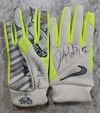 Super Bowl XLVIII Gloves Signed By #5 Jason Myers #56 Jordyn Brooks Seahawks