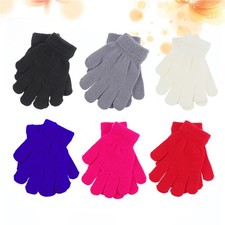 6 Pairs Kids Gloves Winter Warm Gloves for Children Random Color