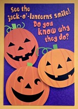 Happy Halloween Greeting Card  Envelope 5x7" 