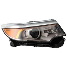 Passenger Side Headlight For Ford Edge 2011-2014 Halogen With Bulbs Sel Spor
