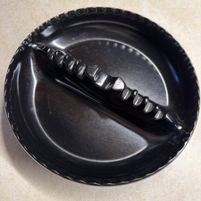 Vintage GES-LINE 341 Mid Century Melamine Black Ashtray Made in USA MCM 50s 60s