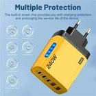 Xiaomi 240W Fast Charging Adapter 5 in 1 GaN Desktop Charger 10A USB to Type CK