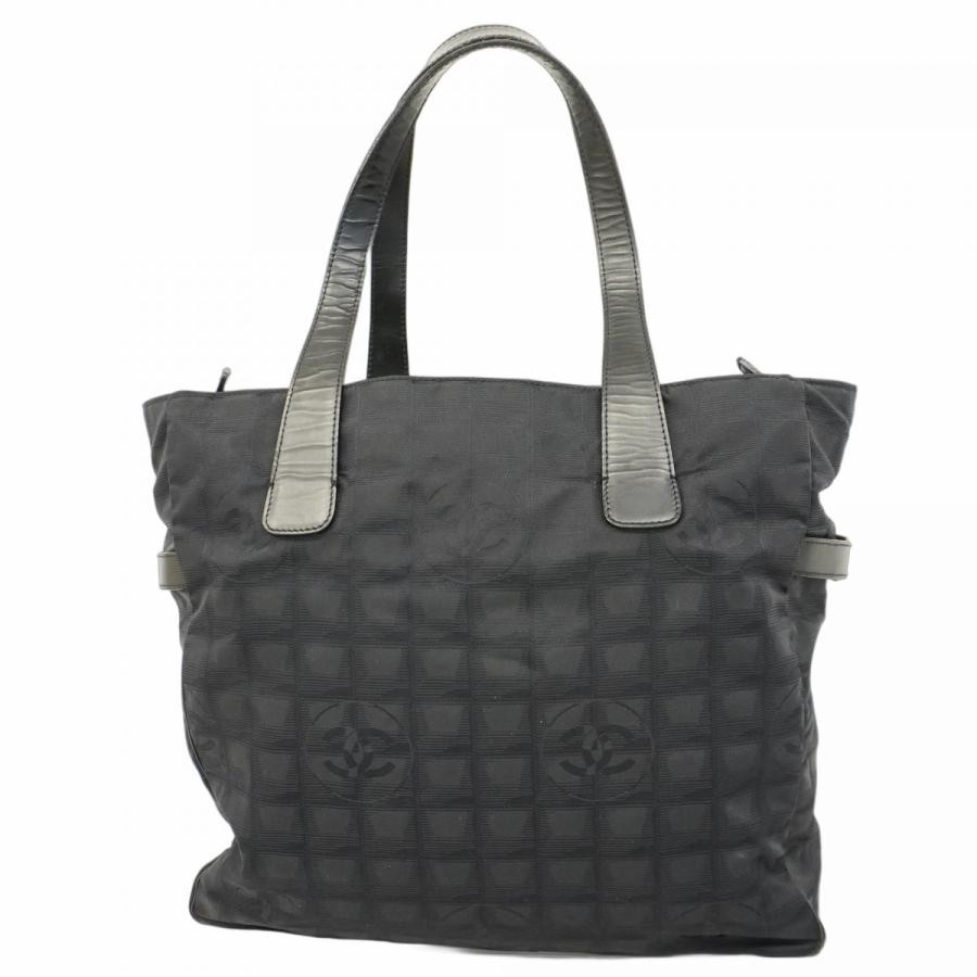 CHANEL Black Nylon Travel Tote Bag New Collection