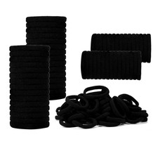 100 Pack No Damage Hair Ties for Thick Hair, Soft Seamless Ponytail Holders for