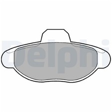 Satz Bremsbeläge Bremsklötze vorne für Fiat Seicento-600 187 | 24174106