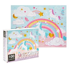 100 Piece Unicorn Puzzle - Unicorn Floor Puzzle, Jigsaw Puzzle for Kids Ages 3 