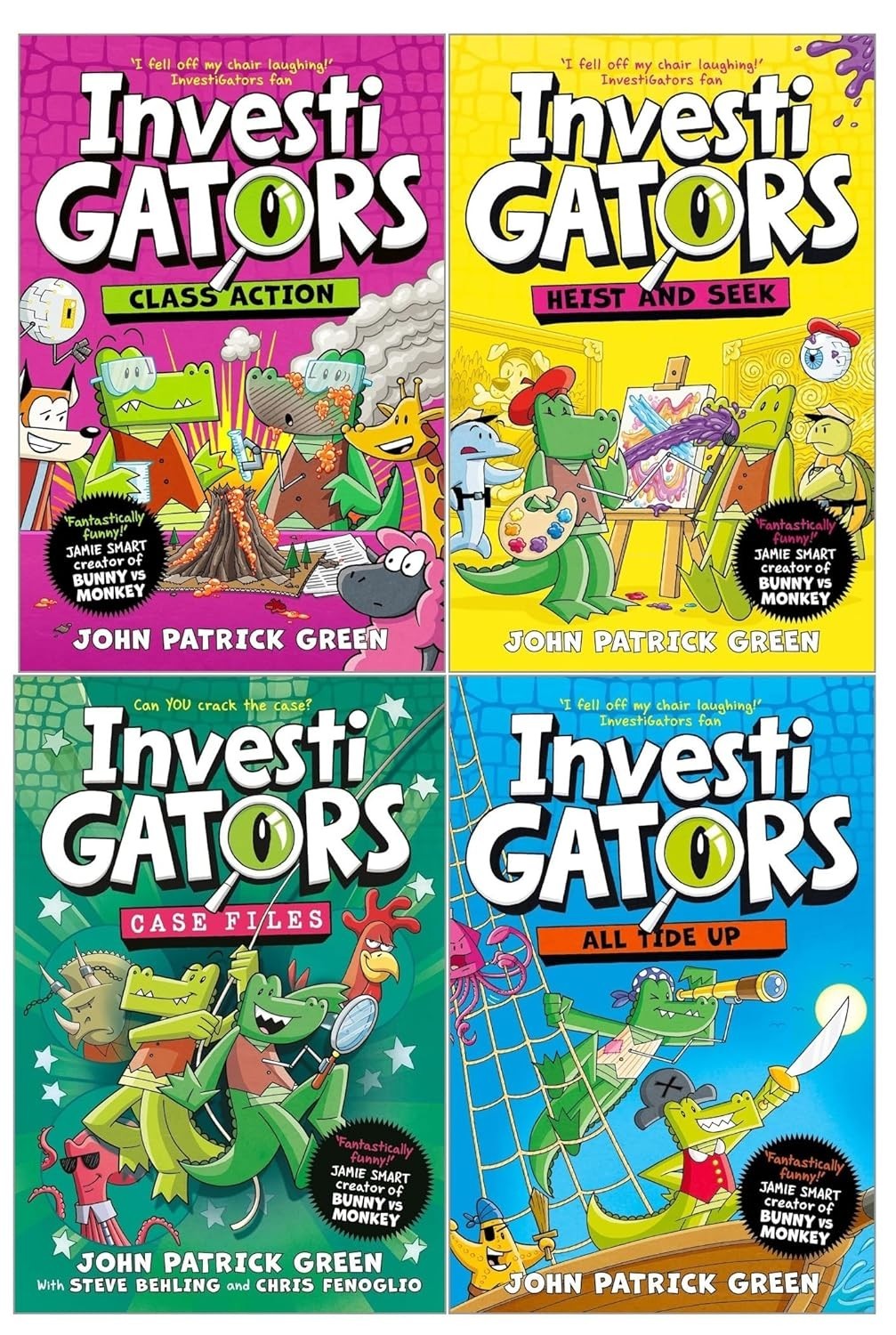 Investigators Series 4 Books Set by John Patrick Green Case Files (Book 6-9)