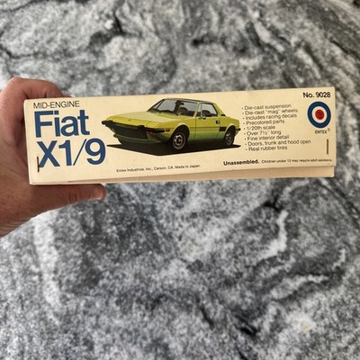 Entex 9028 1974 Fiat X1/9 Mid Engine Japan 1:20 Scale Model Sports