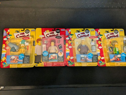 Playmates Toys Simpsons Figure Lot Of 4 New Sealed