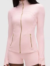 LULULEMON DEFINE JACKET NULU PINK PEARL/GOLD/GOLD 0 2 4 6 8 10 12 14 NWT