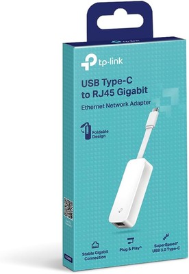 TP-Link UE300C USB C auf Ethernet Adapter, USB C auf RJ45 Gigabit Ethernet LAN