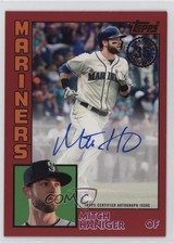 2019 Topps 1984 Topps Baseball Auto Red 4/25 Mitch Haniger #84A-MH Auto 2mx