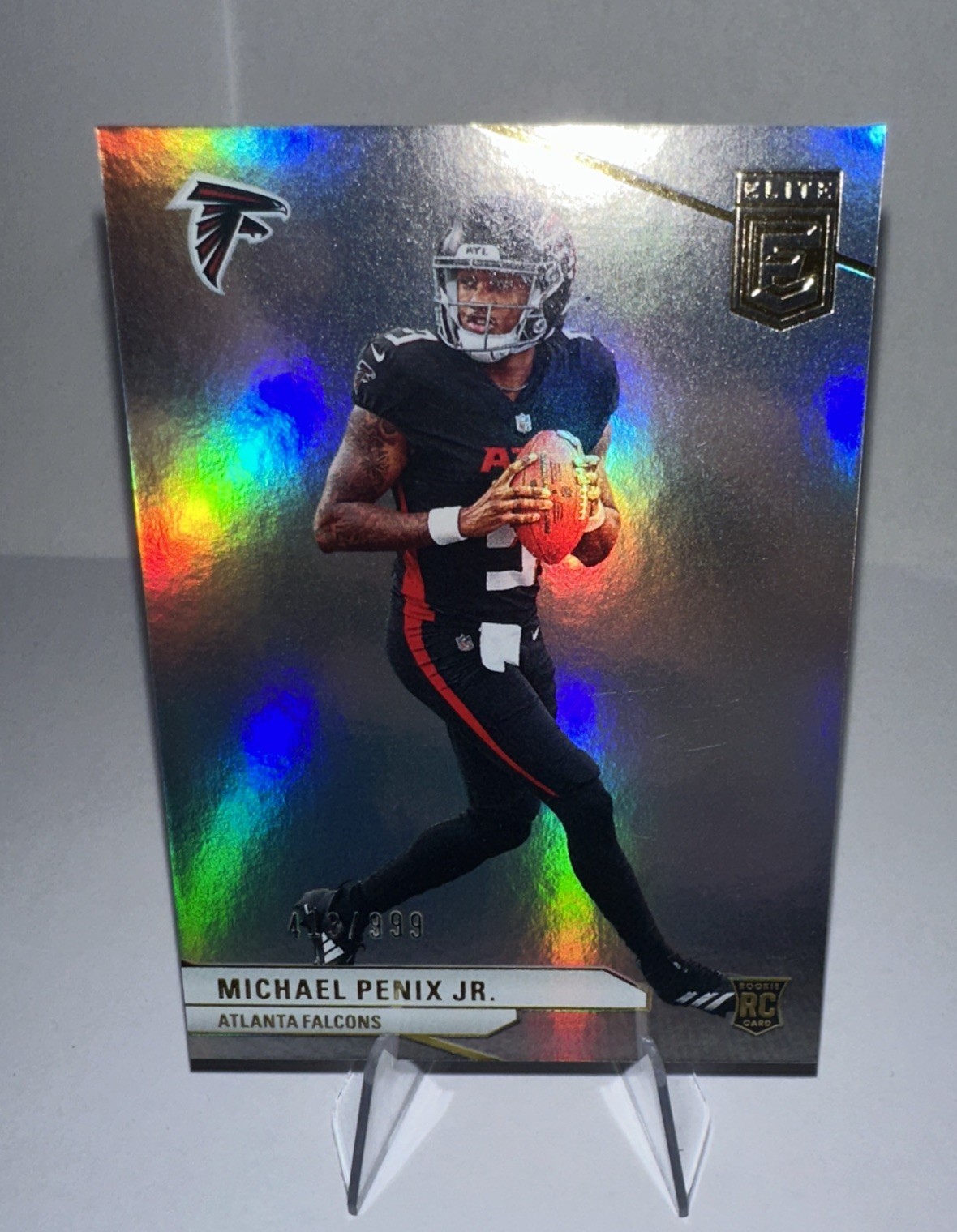 Michael Penix Jr. /999 (RC) #125 2024 Panini Donruss Elite Football ATL Falcons