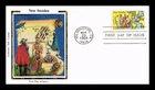 US COVER NEW SWEDEN 350TH ANNIVERSARY AIR MAIL FDC COLORANO SILK CACHET