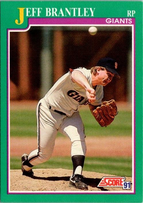 1991 Score #160 Jeff Brantley Promos