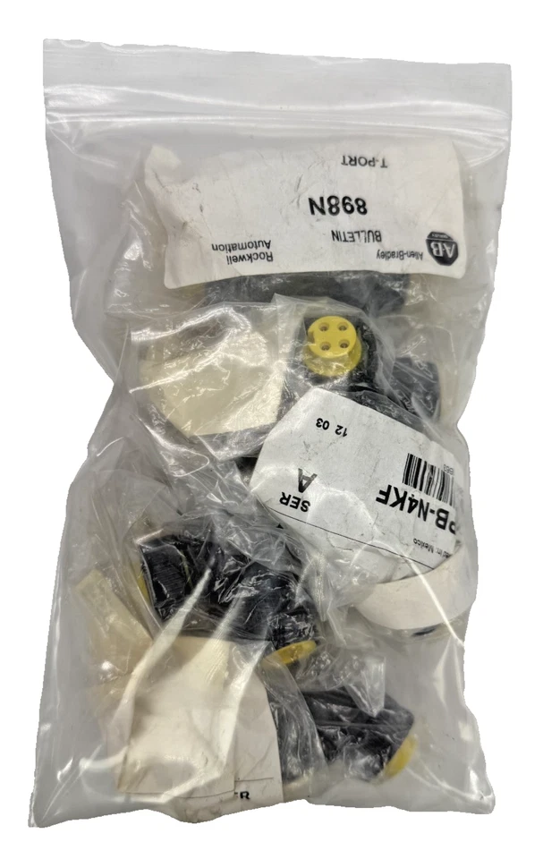 Lot of 5x Allen Bradley 898N-43PB-N4KF /A BULLETIN 898N Trunk Tee Plug, T-Port - Image 4 of 4