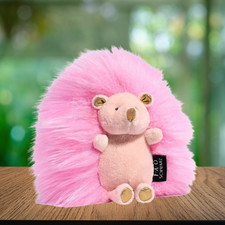 FAO Schwarz 6" Sparklers Pink Hedgehog Toy Plush