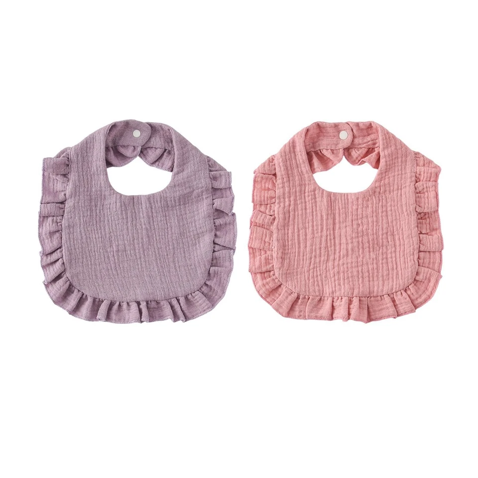 Cotton Baby Bibs Machine Washable Absorbent Skin Friendly Soft Muslin Bibs - Bild 1 von 1