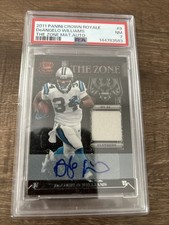 2011 Panini Crown Royale - The Zone DeAngelo Williams #9 Materials Auto /25