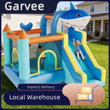 Jump Bouncer Inflatable Bounce House, Kids Bounce House with Air Blower Slide, I