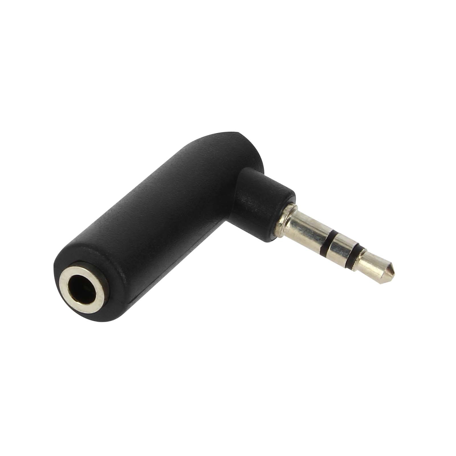 Prise jack 3.5 mm coudée pour autoradio et console de jeu portable