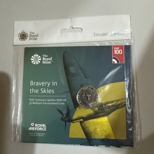 2018 RAF Centenary Two Pound Bravery In The Skies Spitfire £2 Pound Coin BUNC
