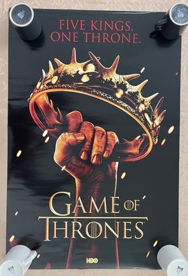 GAME OF THRONES, FIVE KINGS, TV SERIE, AUTHENTISCHES LIZENZIERTES POSTER 2011