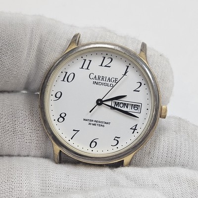 Vintage Carriage Indiglo WR 35m By Timex Quartz New Battery 