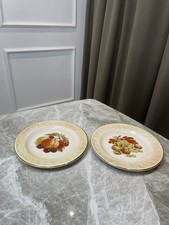 Royal Worcester Palissy Fruit Plates Set of 2 Made in England