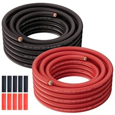 10 Gauge Wire 25ft Each Red/black Low Voltage Primary Automotive Power Or Grou