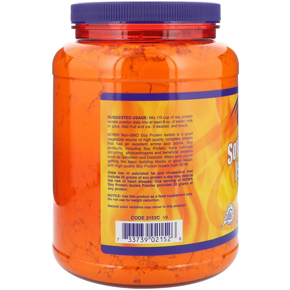 Esportes, isolado de proteína de soja, puro sem sabor, 2 lb (907 g) - Imagem 3 de 3