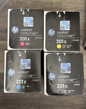HP 201X High Yield Toner Set 4 Pack CF400X CF401X CF402X CF403X New Sealed Box