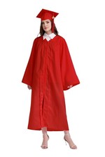 Matte Graduation Cap And Gown 2025 Tassel Set Unisex High School College