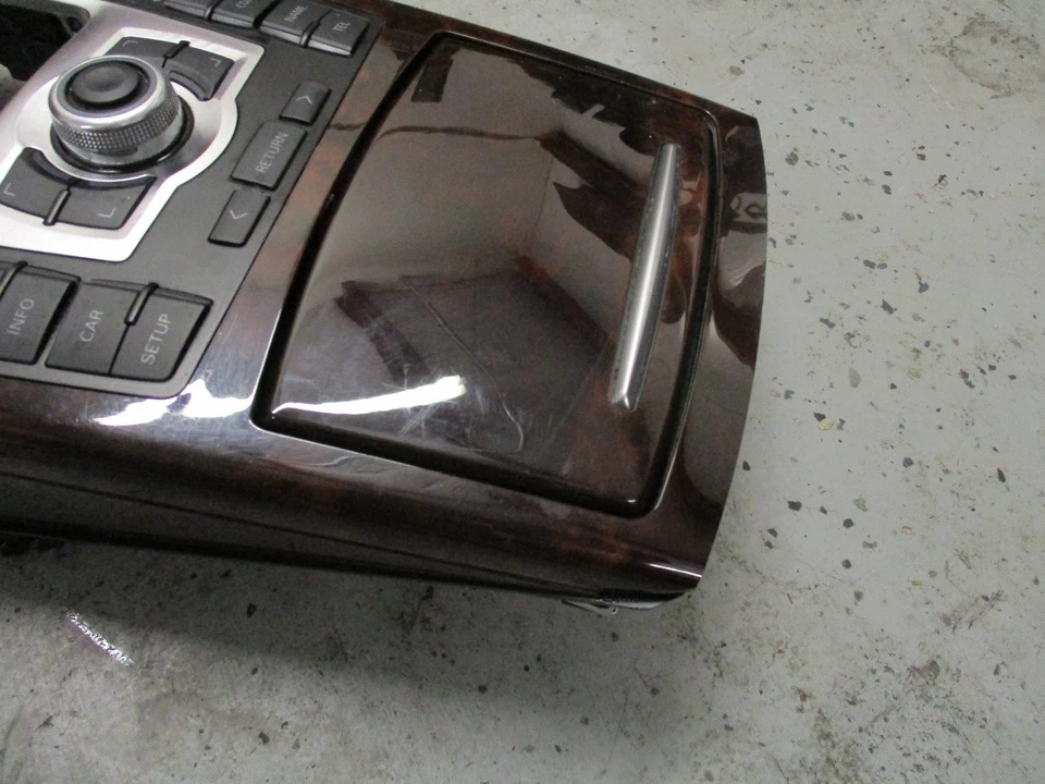 05-11 Conjunto portavasos consola central OEM AUDI A6 C6 + menú de navegación de moldura Foto 2 de 4