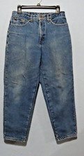 Vintage LL Bean Women's 10 Petite Fleece Lined Jeans Made in USA