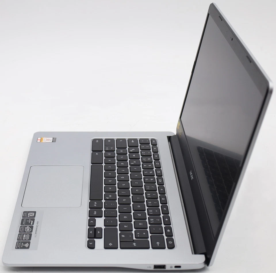 Acer Chromebook 14 Zoll Notebook silber MT8183 CPU 4GB RAM 64GB Flash DE - Bild 4 von 4