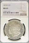 1878-S Morgan Dollar MS63 NGC (#PA6788697003)