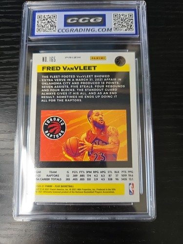 2020 Panini Flux Fred VanVLEET #165 Fanatics Cracked Ice CCG GEM MINT 10 - Bild 5 von 5