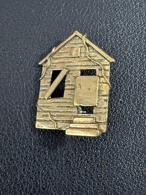 Ruby Ann Tobar Blanco New Orleans Small House Window Brooch Pin Rare Find 1'' H13