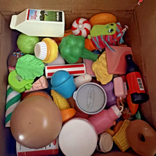 Play Pretend Food 100 Fruit Vegs Dessert Mixed Lot Cut/Play Wooden Food